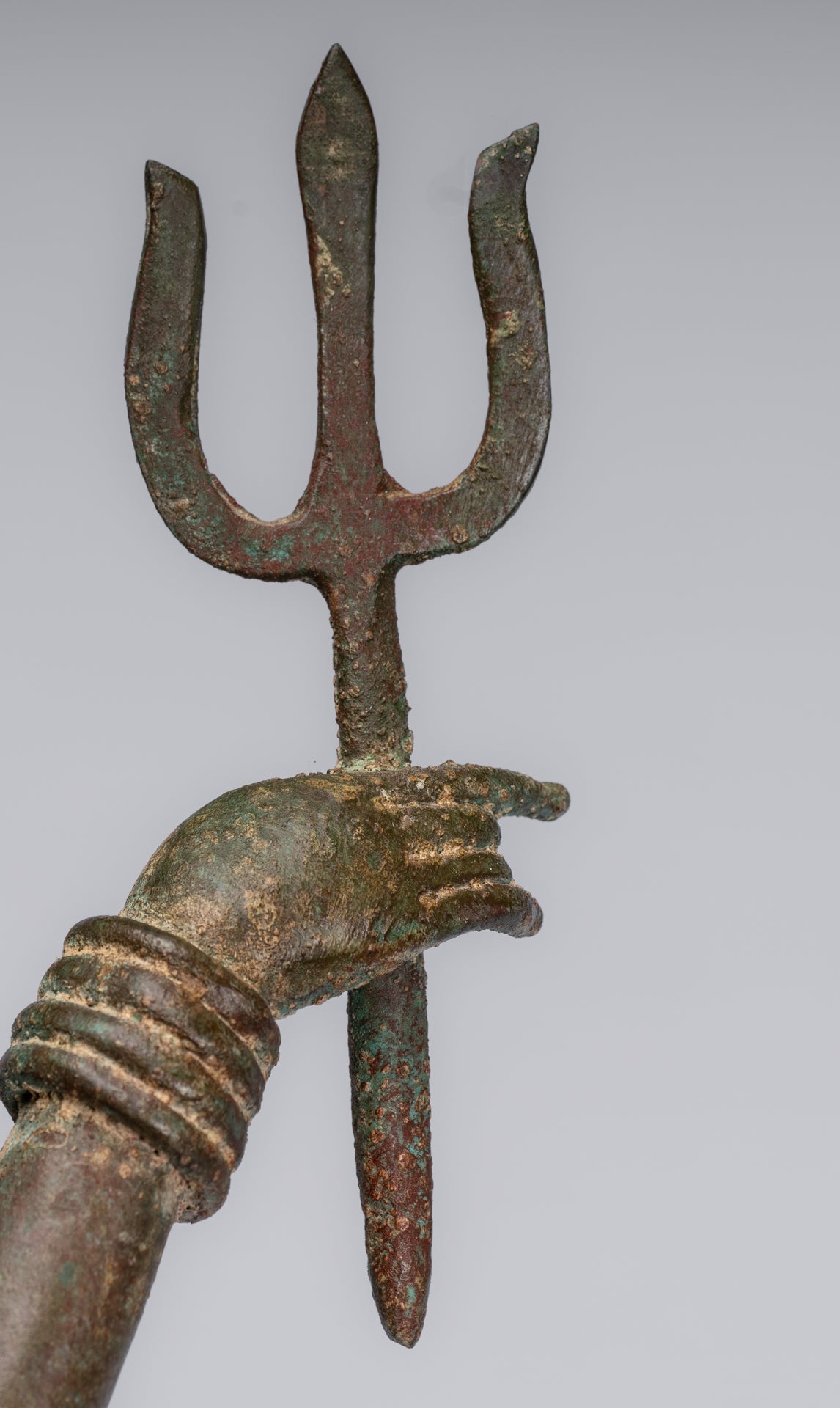 Trimurti Statue - Antique Thai Style Trimurti Shiva Brahma Vishnu Statue - 84cm/34"