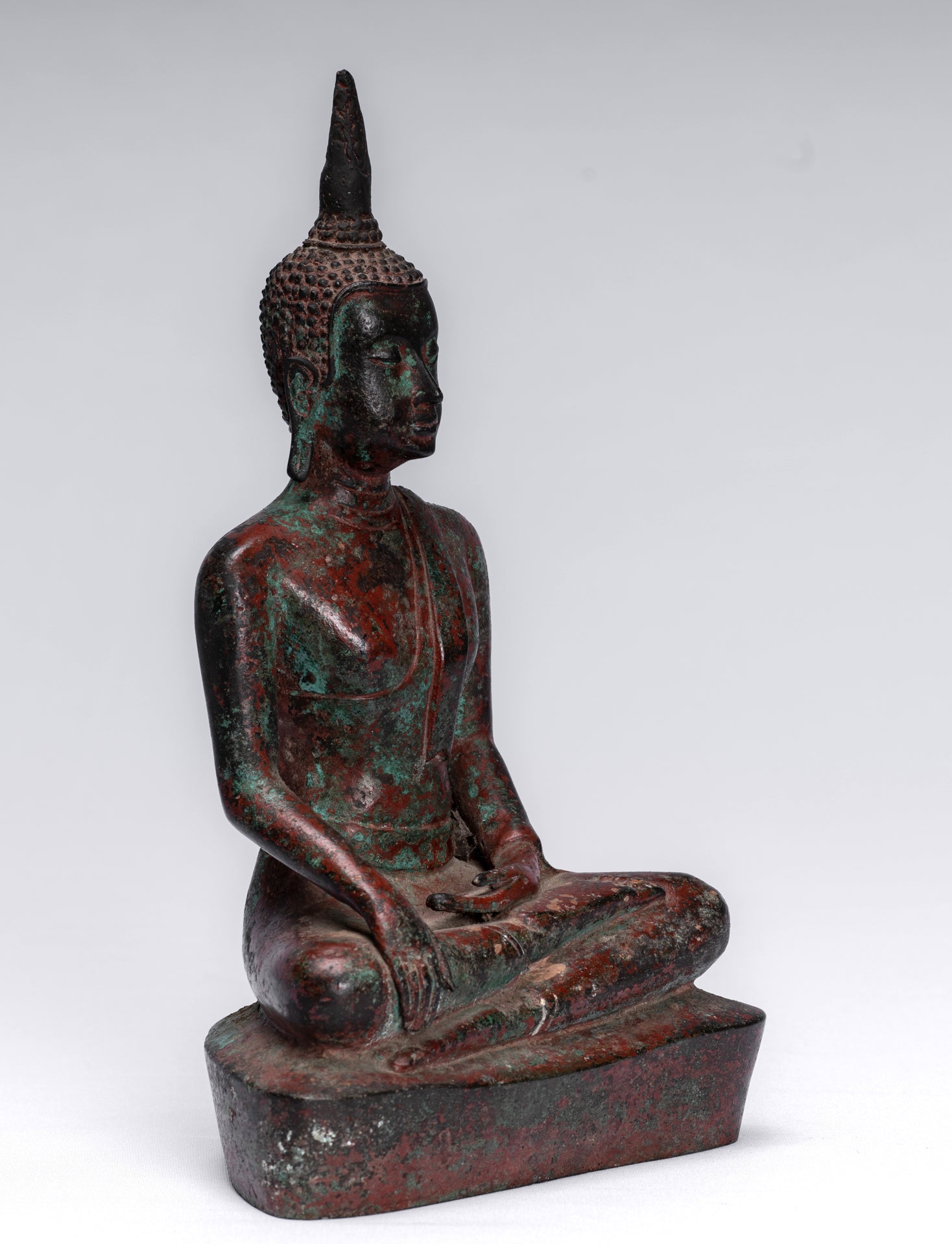 Buddha Statue - Antique Sukhothai Style Thai Enlightenment Buddha Statue - 24cm/10"