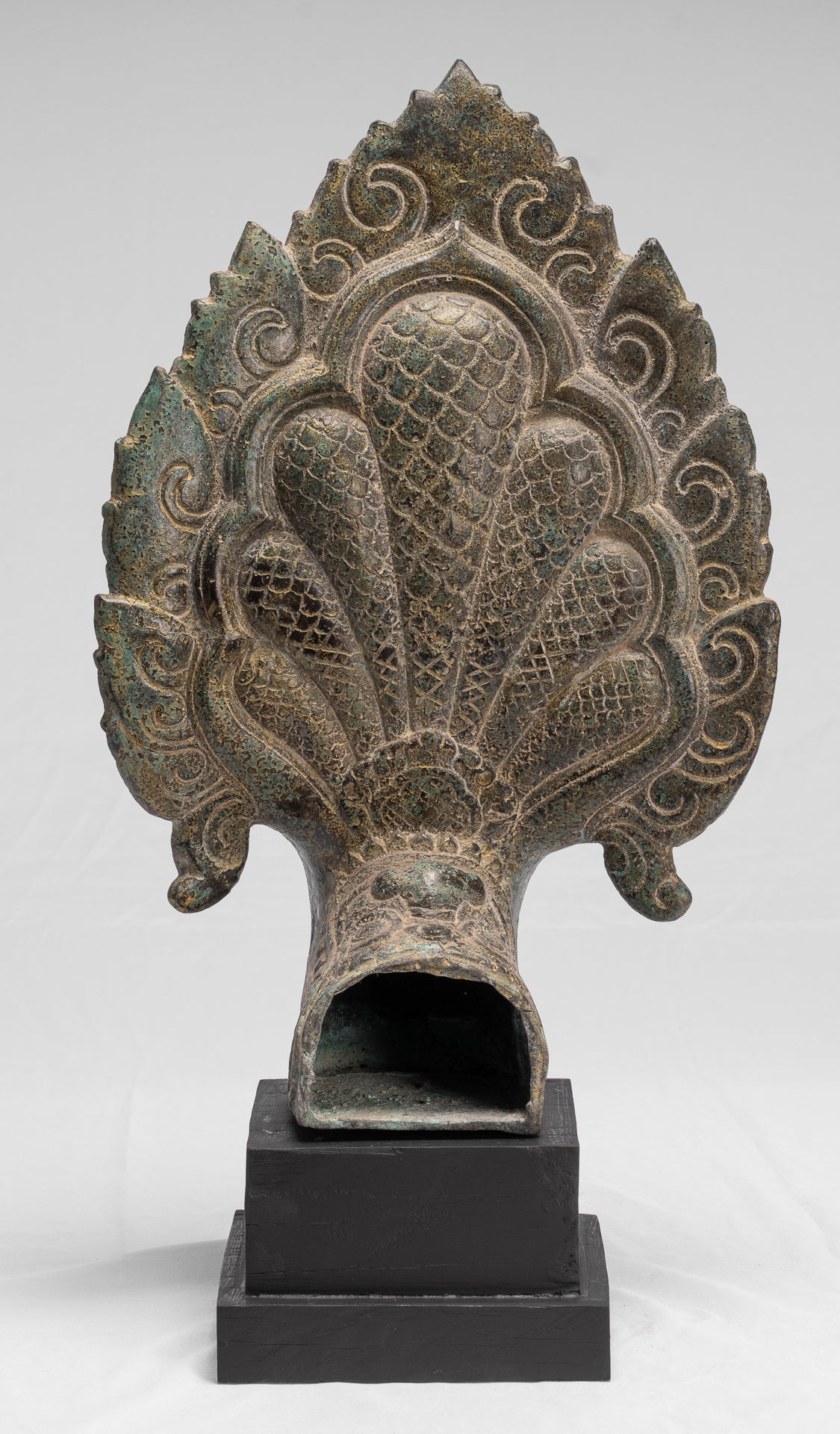 Naga Statue - Antique Khmer Style Bronze Protective Naga, Snake or Serpent Statue - 54cm/22"