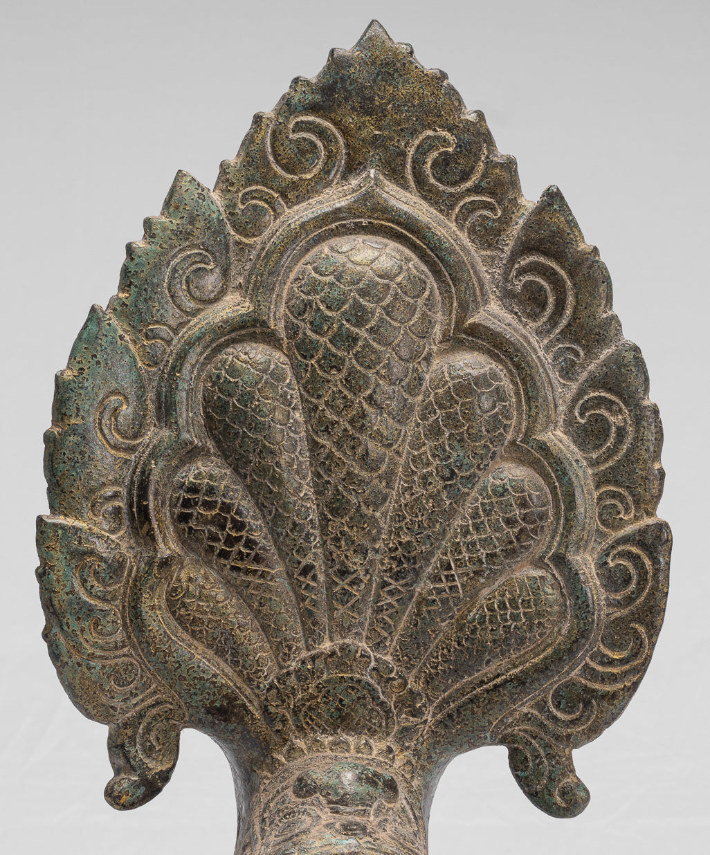 Naga Statue - Antique Khmer Style Bronze Protective Naga, Snake or Serpent Statue - 54cm/22"