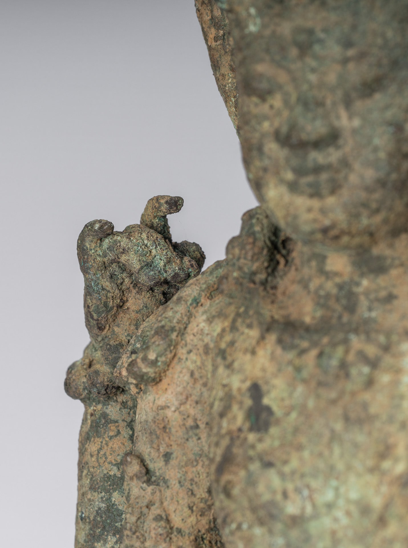 Vishnu - Estatua de bronce de alumno de estilo indonesio antiguo Majapahit Java - 51cm/20 "