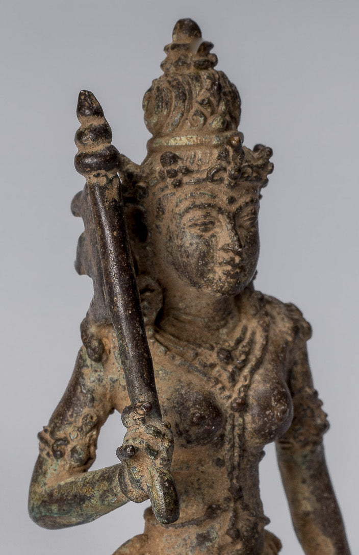 Estatua de Tara - Estatua de bronce indonesio de Java de antiguo Jigteni Sumlé Gyalma - 8cm/3 "