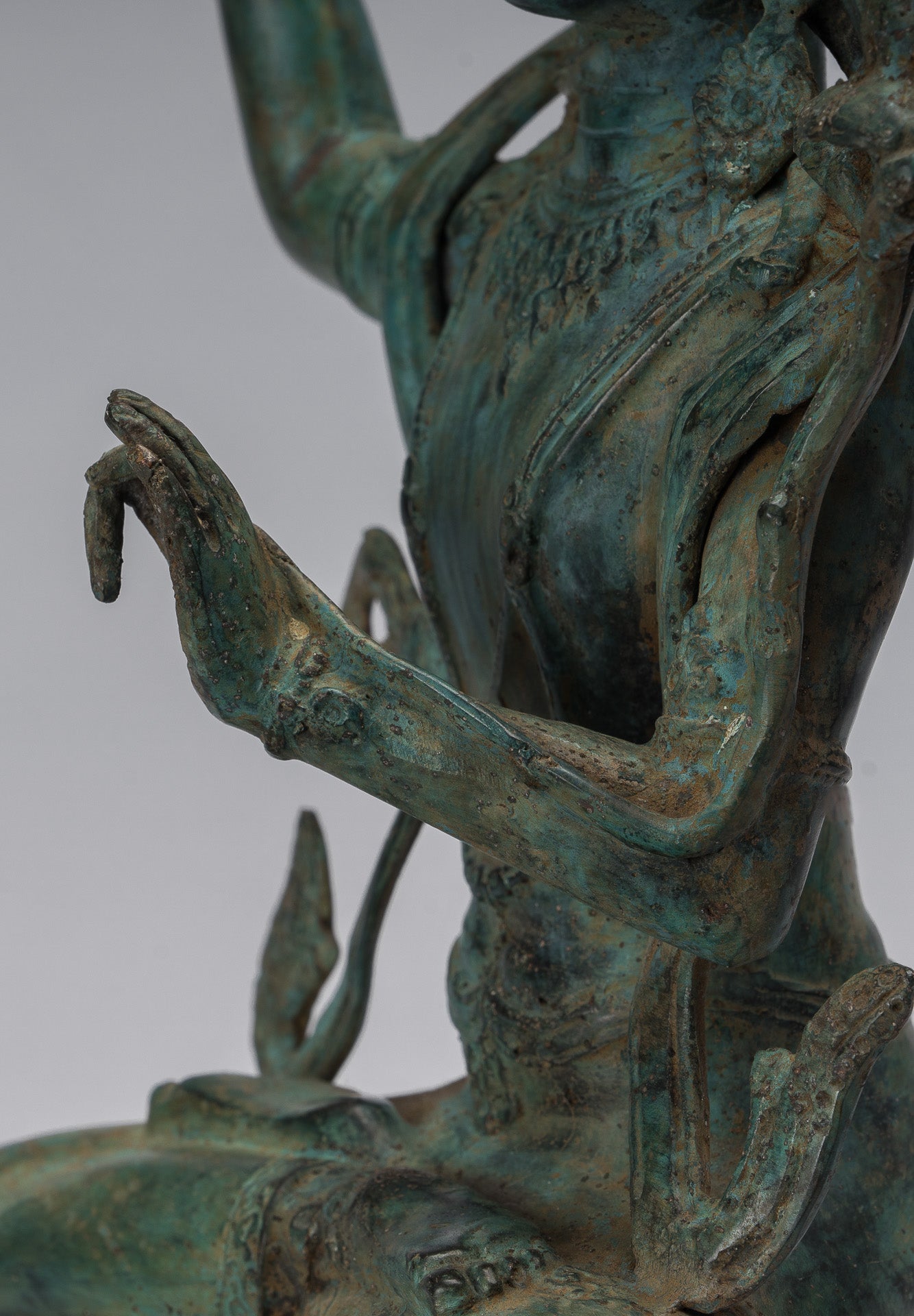 Estatua de Manjushri - Estatua de Manjushri de estilo Java antiguo Majapahit - 46cm/18 "