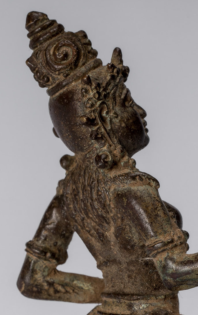 Estatua de Tara - Estatua de bronce de bronce indonesio de java antiguo - 8cm/3 "