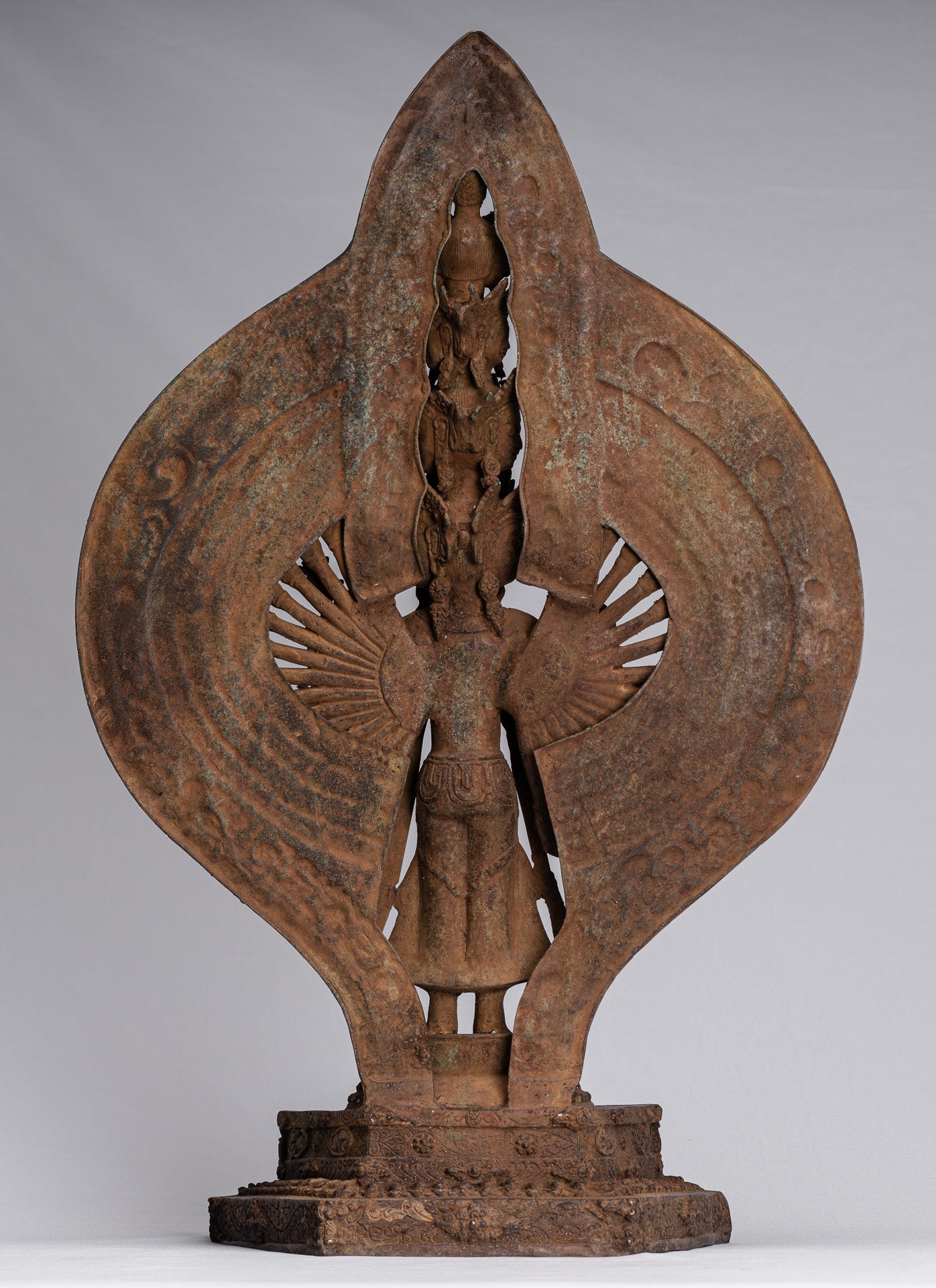 Bodhisattva Statue-Antike Indonesische Stil Javanese 1000 Arm Avaloketishvara Bodhisattva Statue-61cm/24 "