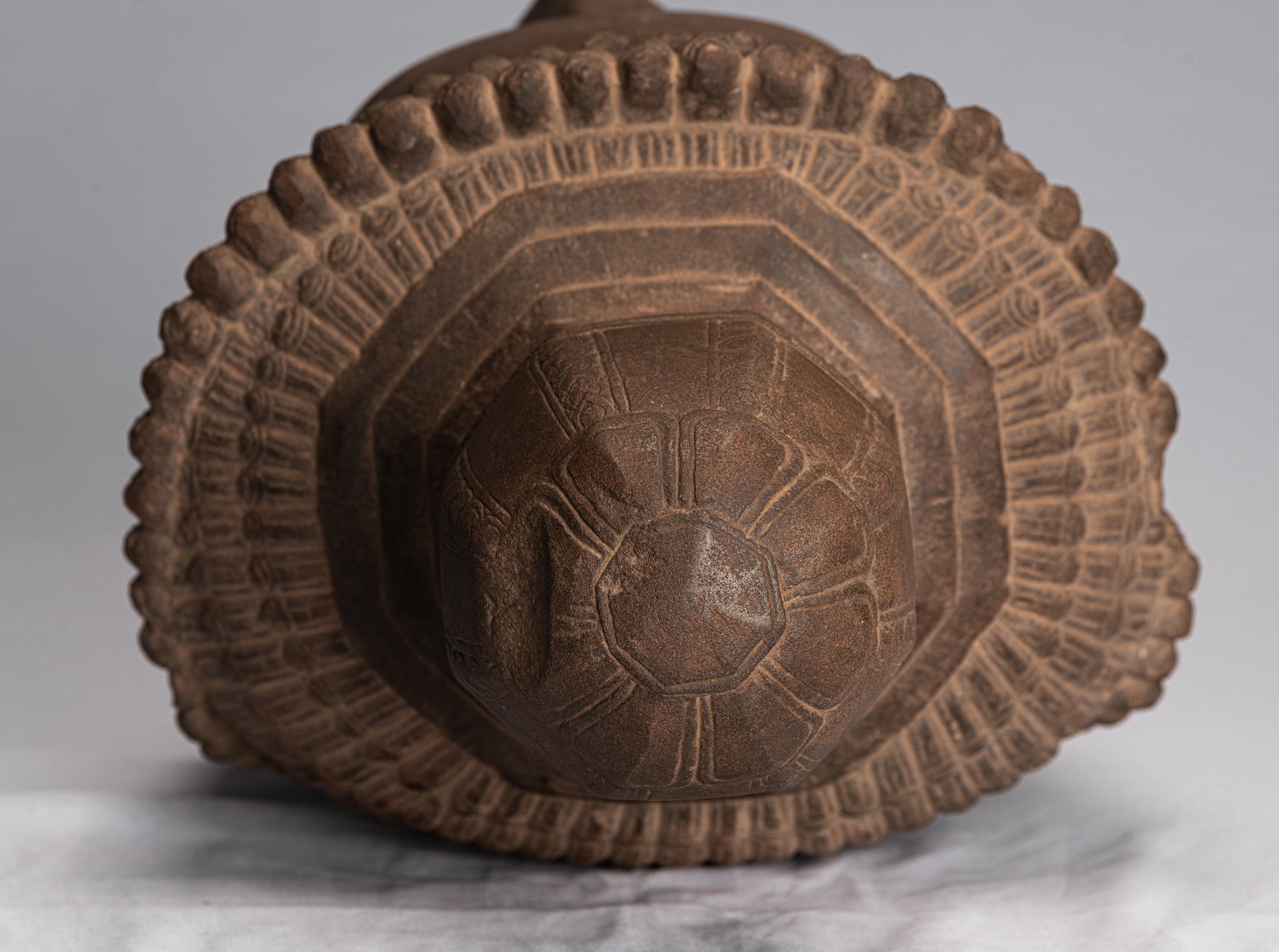 Angkor Wat Style de piedra antiguo montado en piedra Dvarapala Templo Guardian - 50 cm / 20 "