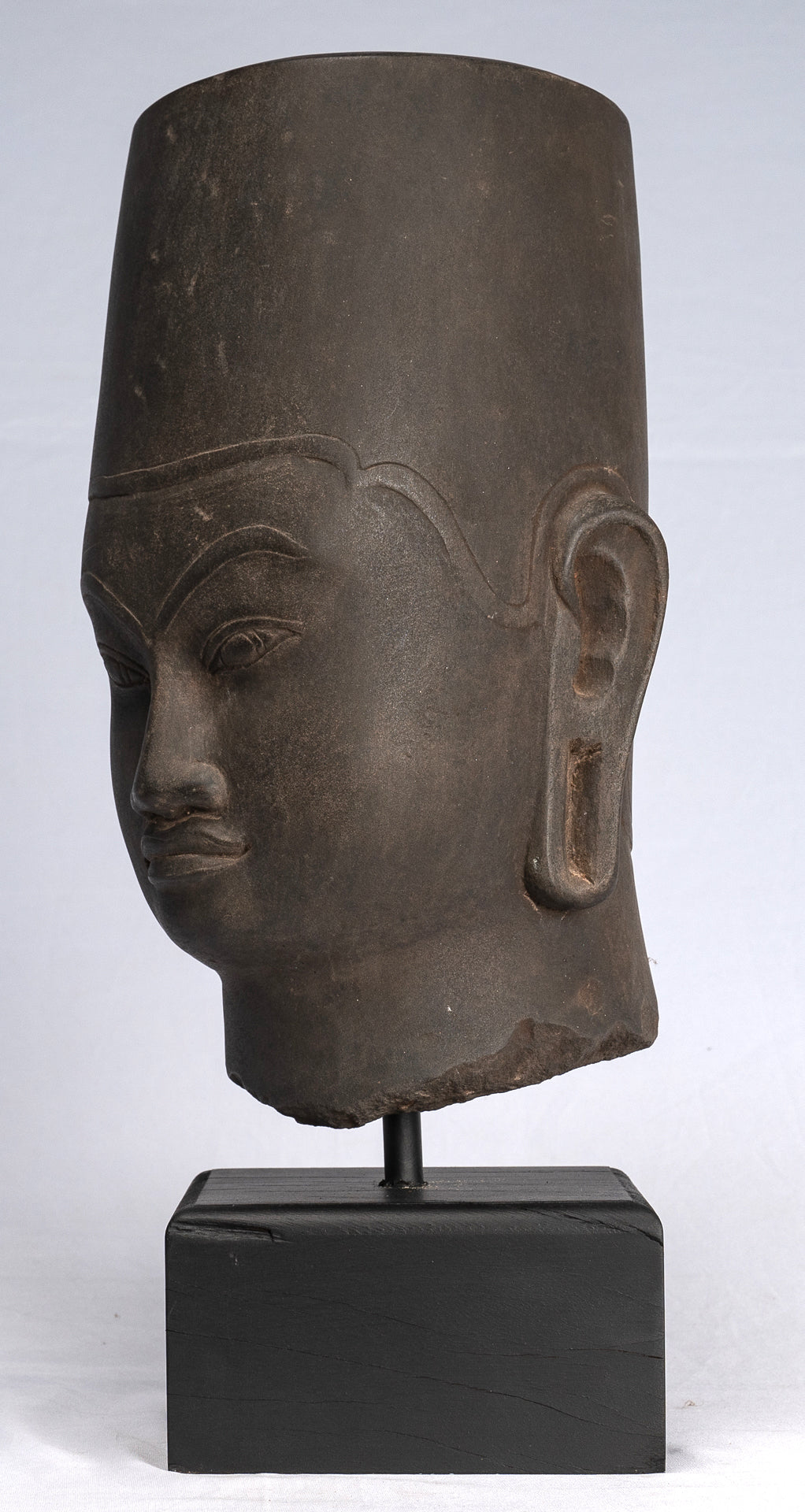 Vishnu Statue - Antique Phnom Da Style Hari Hari or Vishnu Head - 39cm/16"