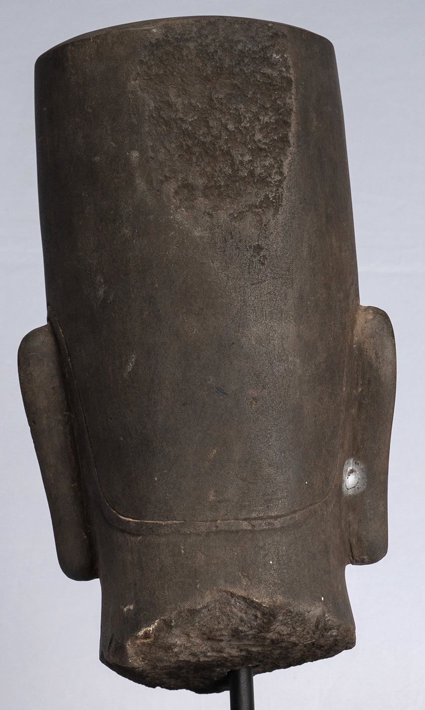 Vishnu Statue - Antique Phnom Da Style Hari Hari or Vishnu Head - 39cm/16"