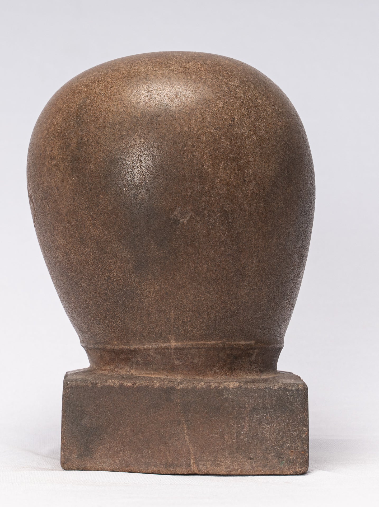 Antique Khmer Style Stone Lakshmi Mukhalinga Linga / Lingnum - 22cm/9"