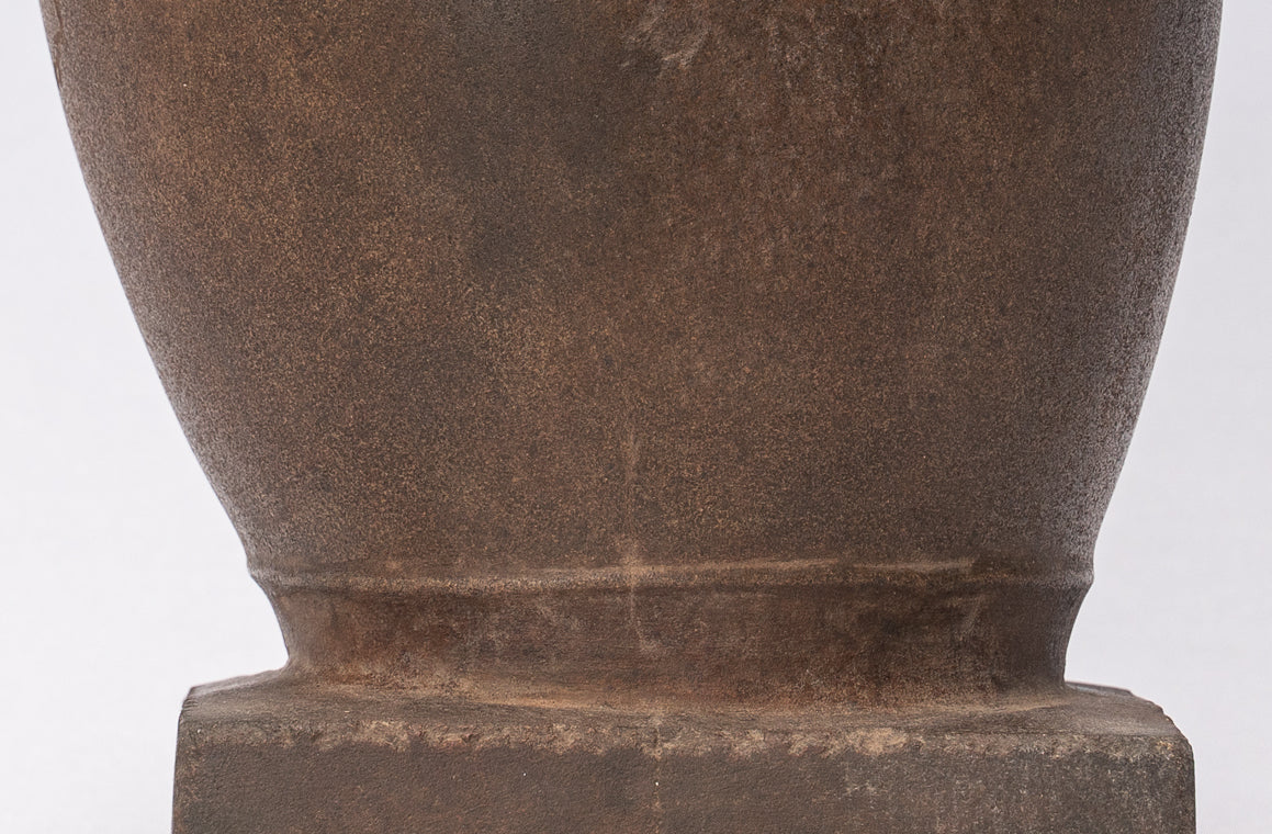 Antique Khmer Style Stone Lakshmi Mukhalinga Linga / Lingnum - 22cm/9"