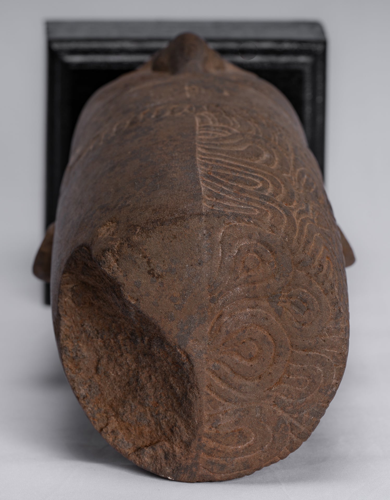 État de Harihara – Tête antique Faum Da Style Hari Hari ou Vishnu et Shiva – 31 cm/12"