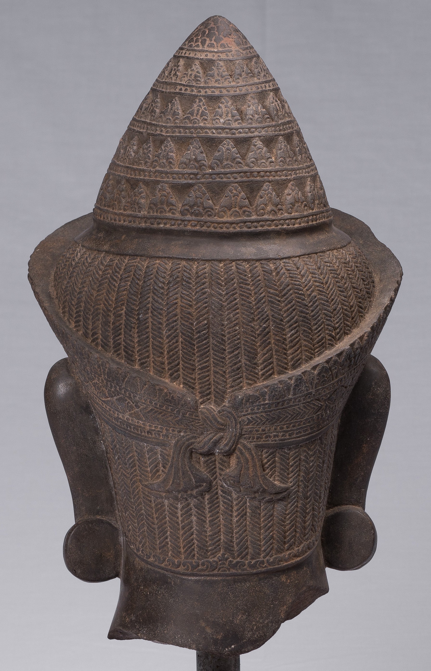 Antique JMER Style Stone Banteay Srei Hindu Dios Hanuman Estatua - 55 cm/22 "de alto