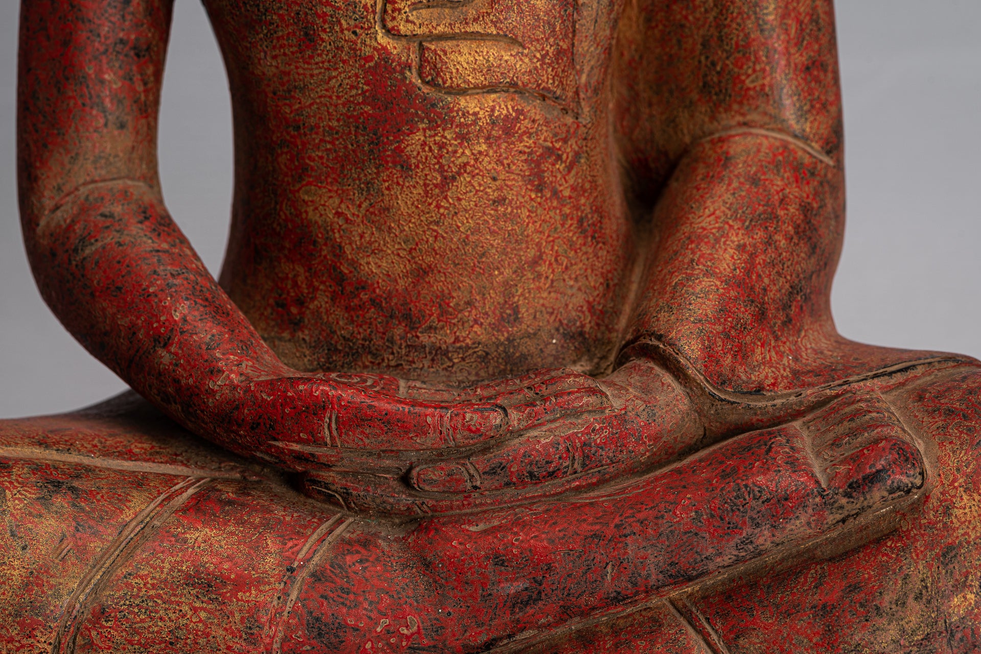 Estatua de Buda - Estatua de Buda de Buda de Meditación de Madera Asia ASIA ASIA ASIA - 51cm/20 "