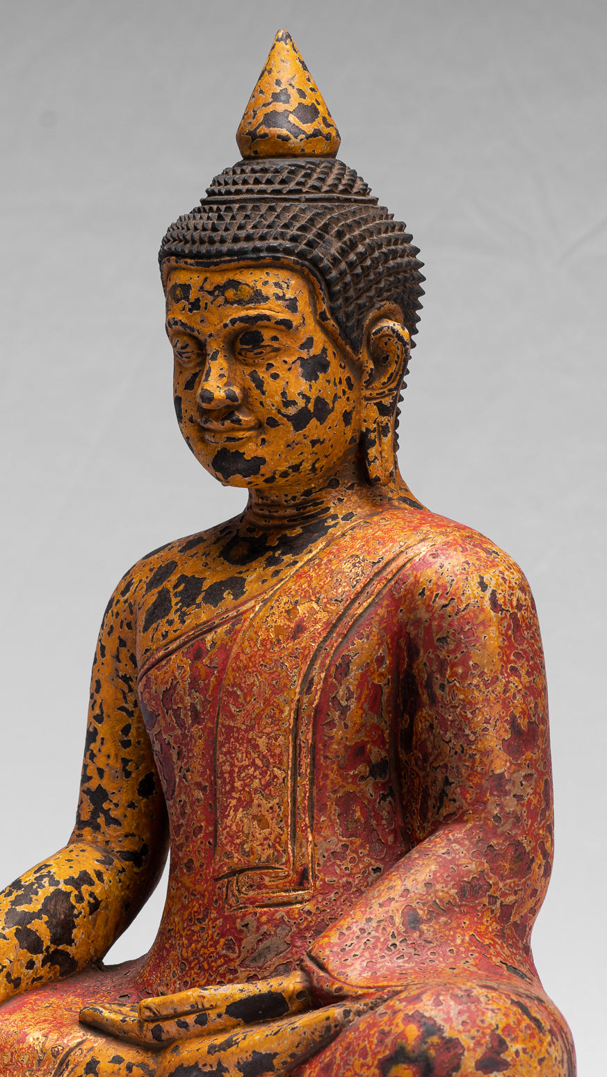 Estatua de Buda - Estatua de Buda de la Madera de Madera Asia ASIA ASIA ASIA ASIA - 39cm/16 "