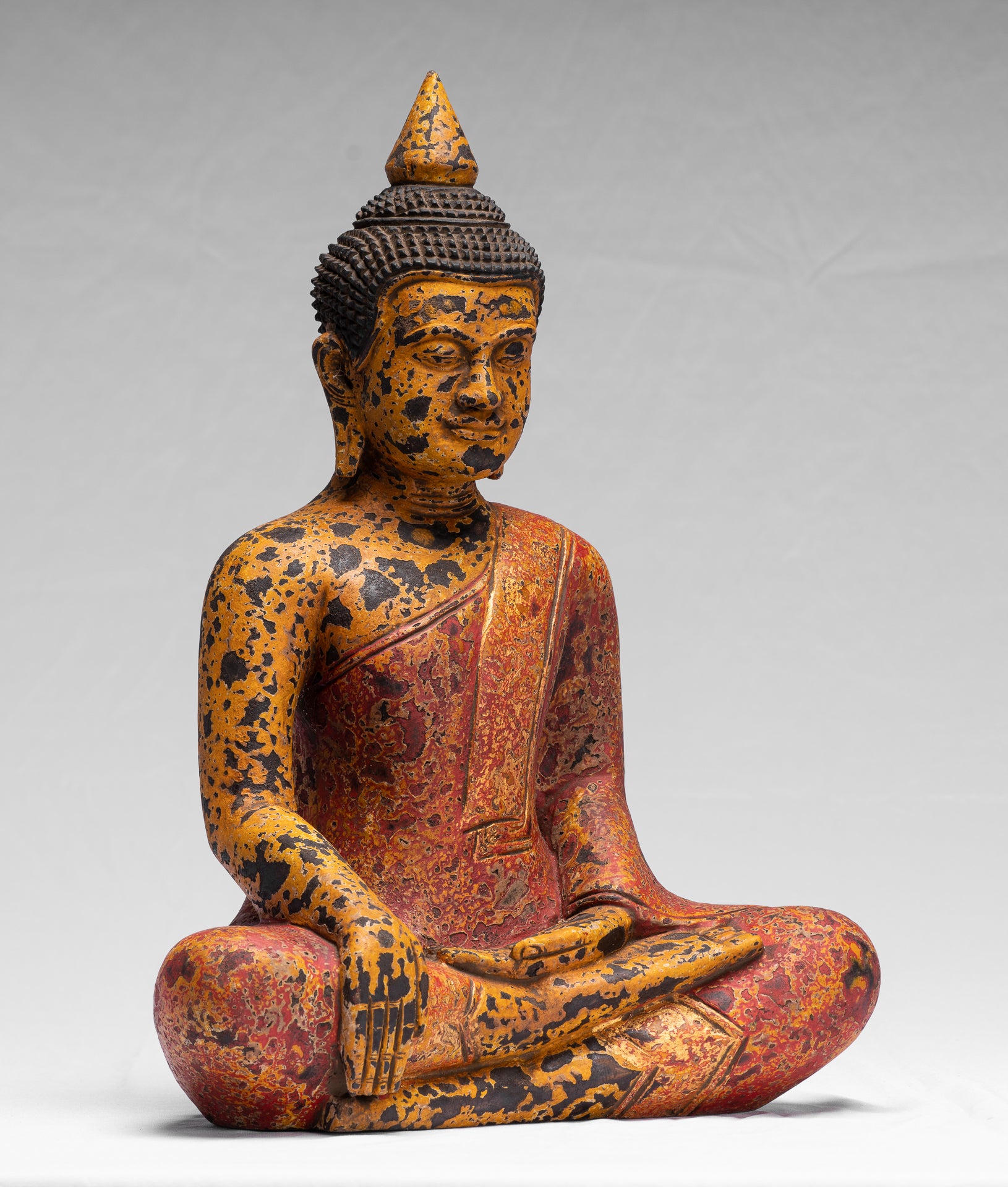 Estatua de Buda - Estatua de Buda de la Madera de Madera Asia ASIA ASIA ASIA ASIA - 39cm/16 "