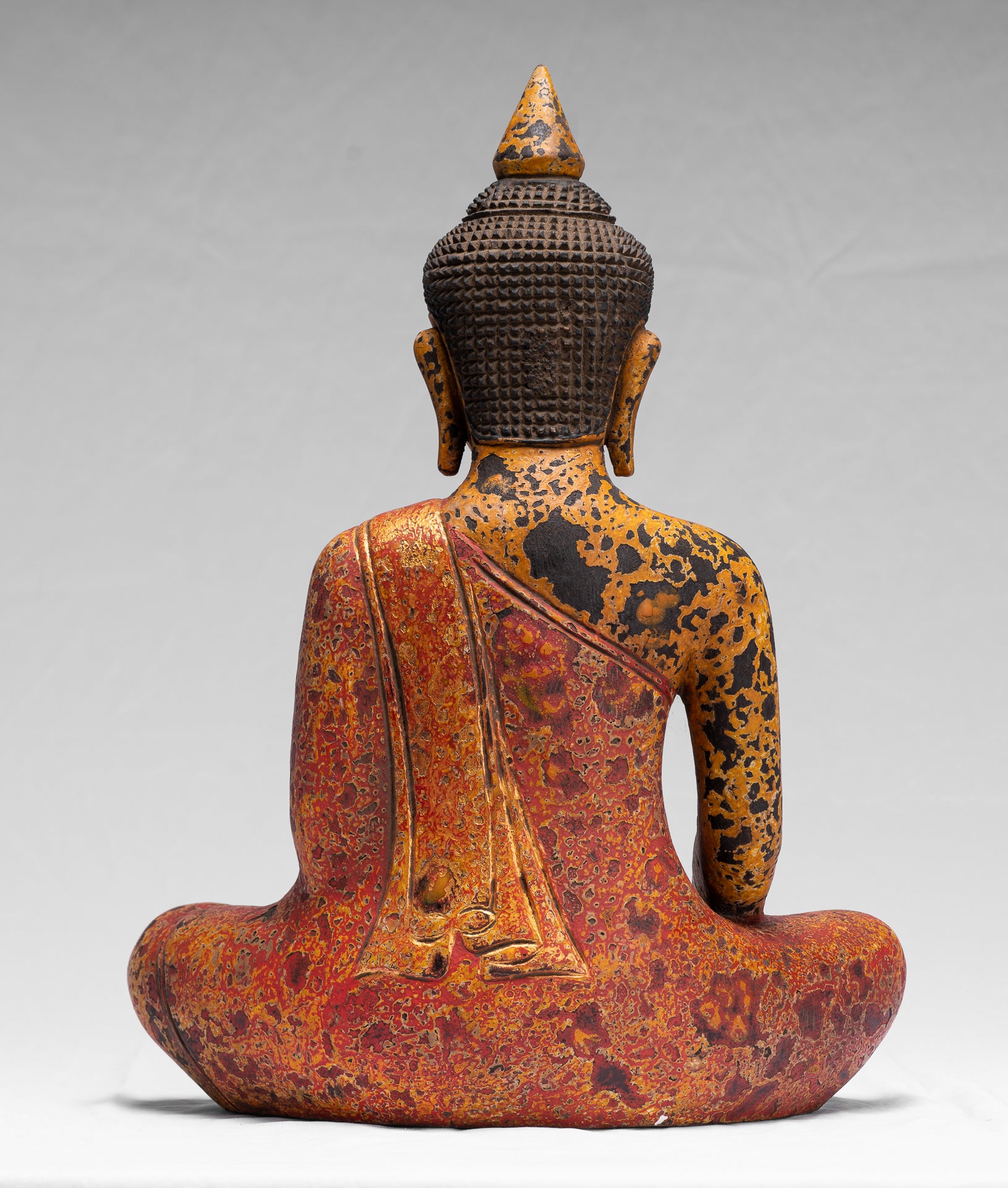 Estatua de Buda - Estatua de Buda de la Madera de Madera Asia ASIA ASIA ASIA ASIA - 39cm/16 "