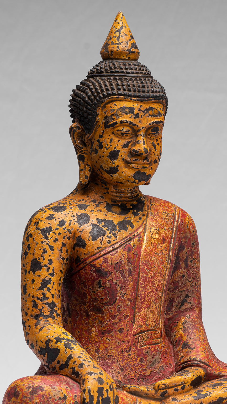 Estatua de Buda - Estatua de Buda de la Madera de Madera Asia ASIA ASIA ASIA ASIA - 39cm/16 "