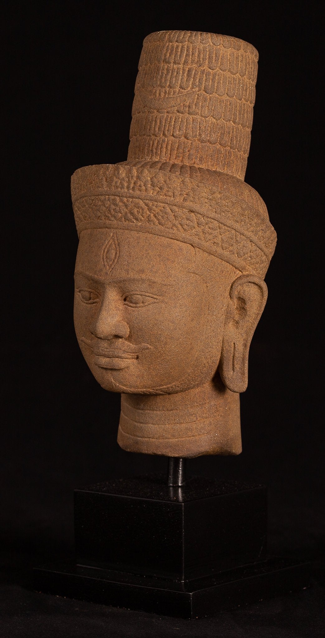 Estatua de cabeza de Stone Shiva Style de Bakheng de Bakhen