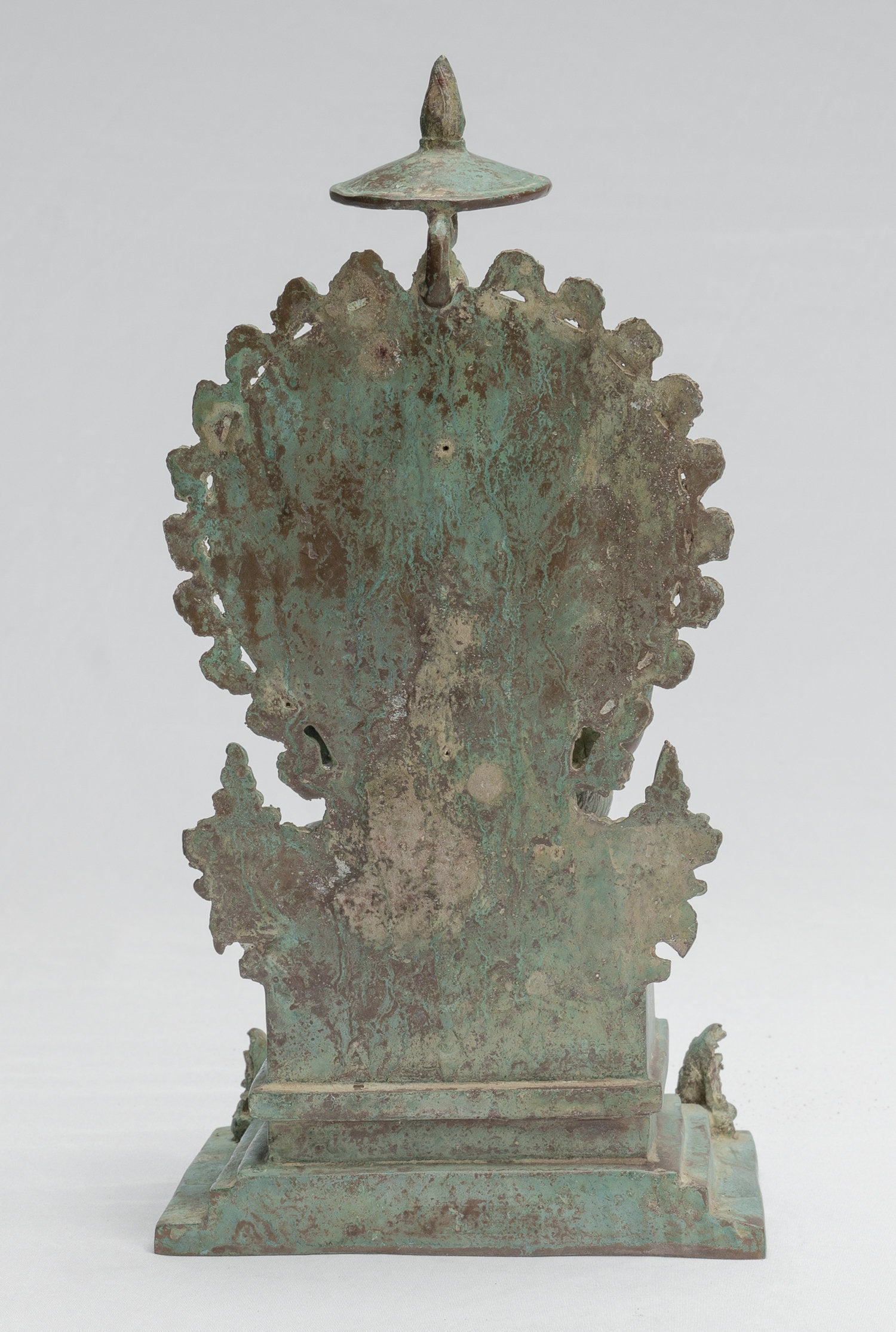 Estatua de Ganesha - Estatua de Ganesha indonesia de bronce de estilo javanés antiguo - 30 cm/12 "