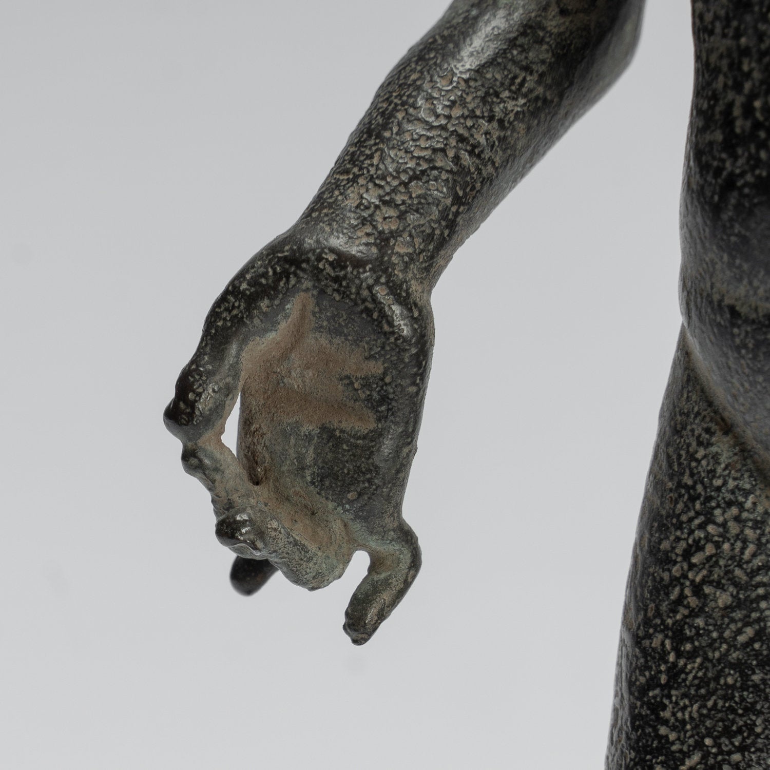 Estatua de Buda - Estilo indonesio antiguo Bronce Javanese enseñanza Buda - 28 cm/11 "