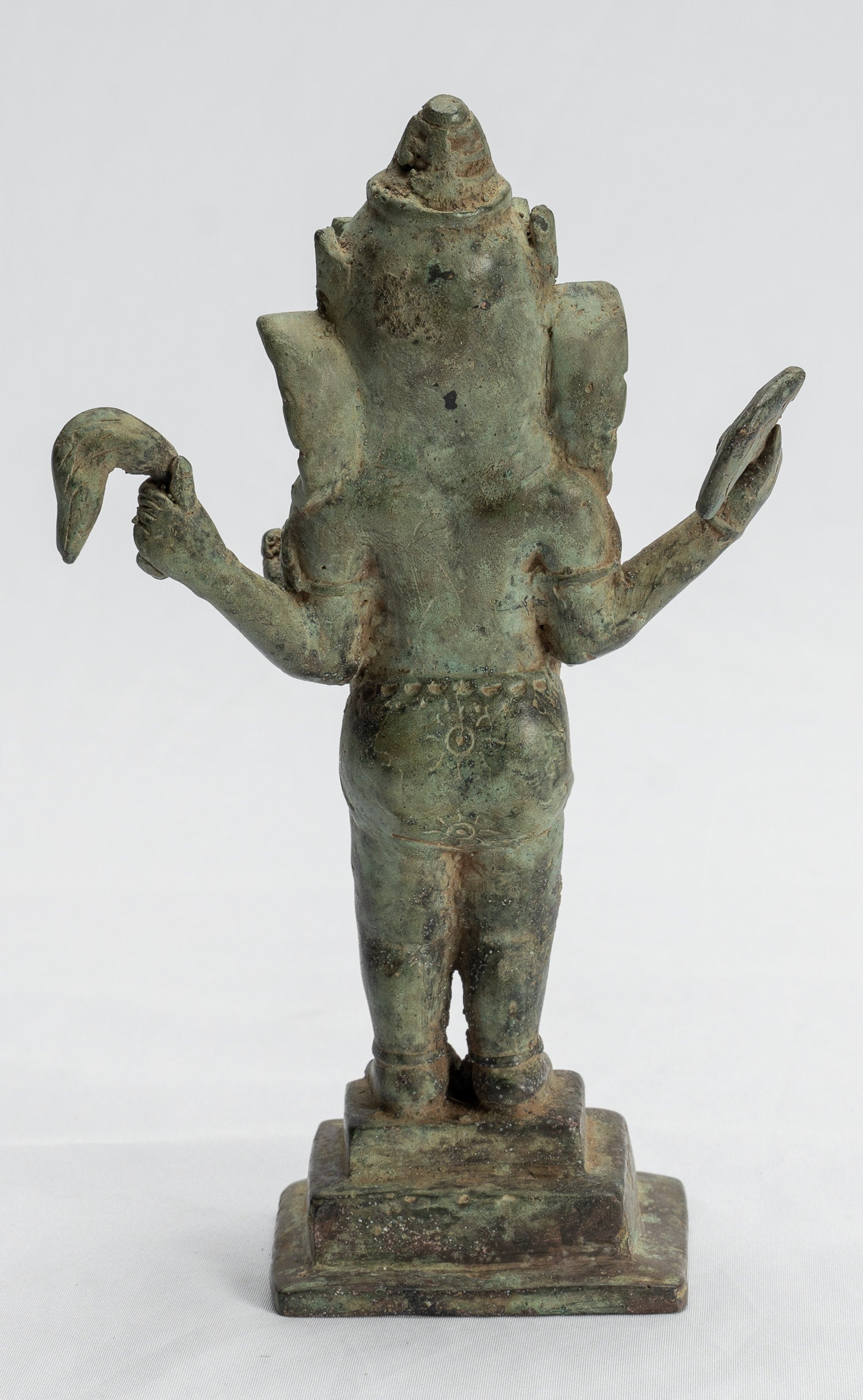 Ganesha Statue-Antike Javanese Style Bronze Standing Indonesian Ganesha Statue-19cm/8 "