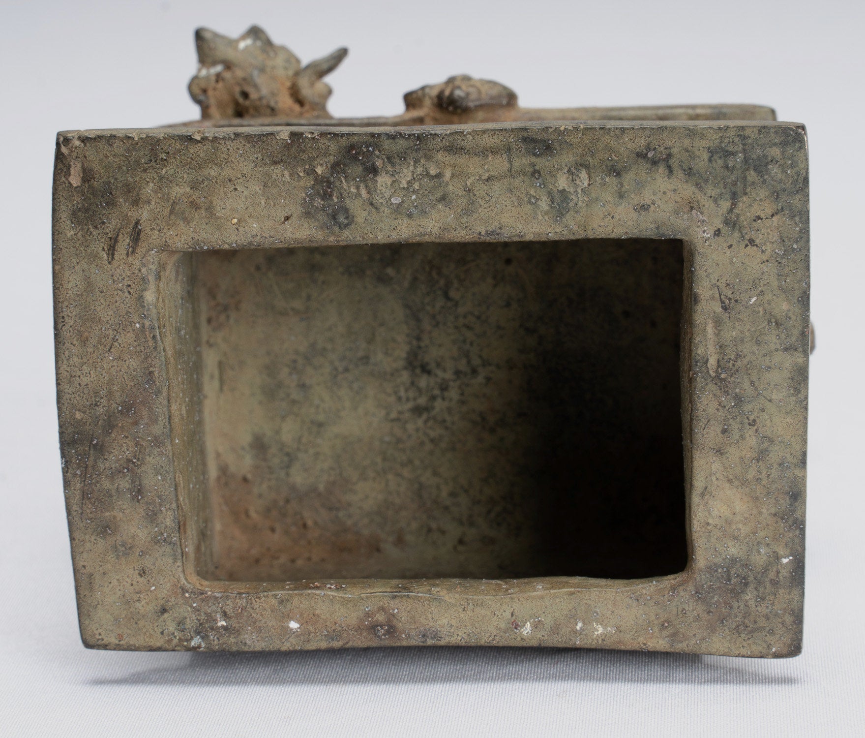 Tara Statue - Antique Java Style Majapahit Seated Bronze Devi Tara Statue - 18cm/7"