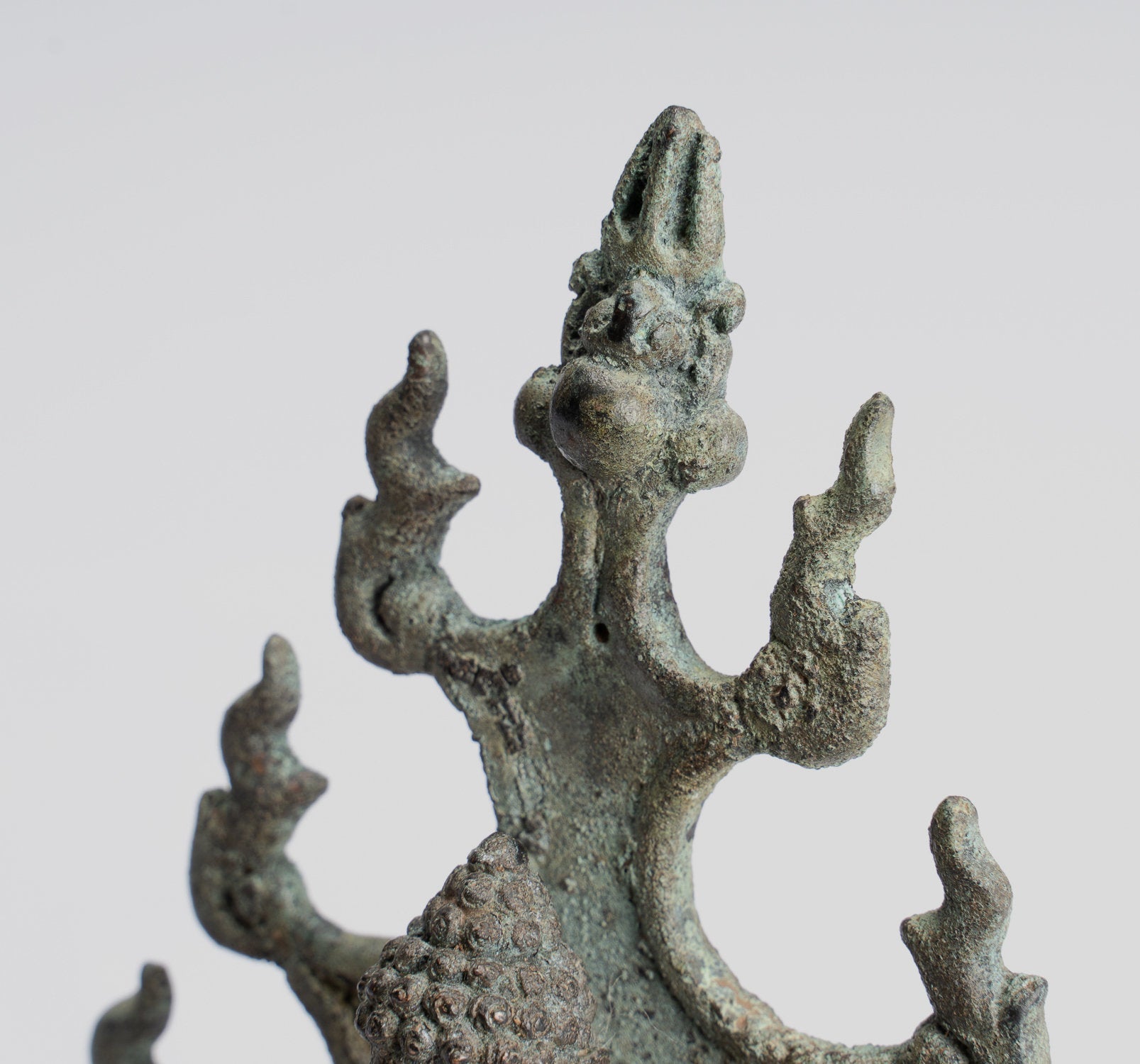 Statue di Buddha - Antique Statue Buddha, in bronzo giavanese, 14,5 cm/6 "