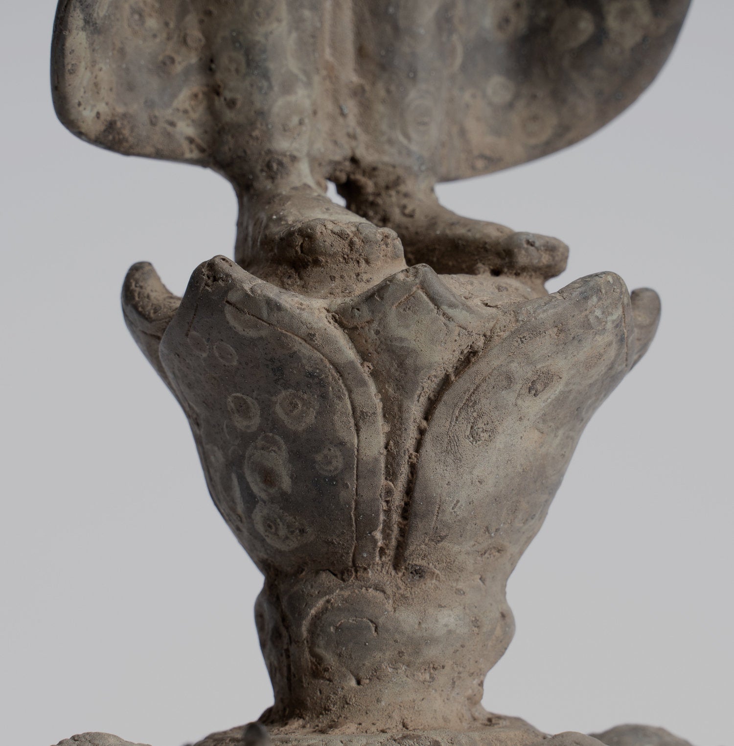 Estatua de Buda - Estilo indonesio antiguo Bronce Javanese enseñanza Buda - 40 cm/16 "