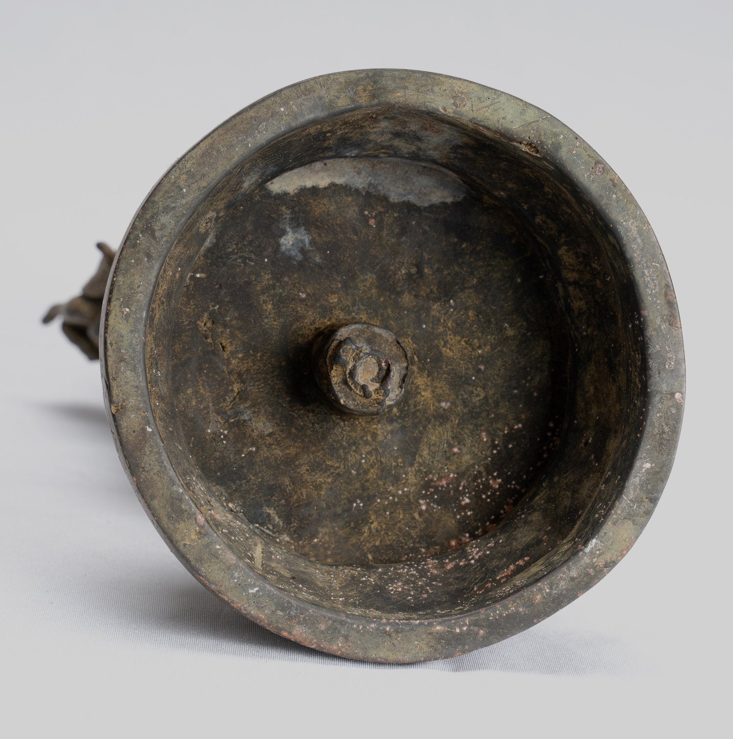 Estatua de Buda - Estilo indonesio antiguo Bronce Javanese Gautama Buddha - 26 cm/10 "