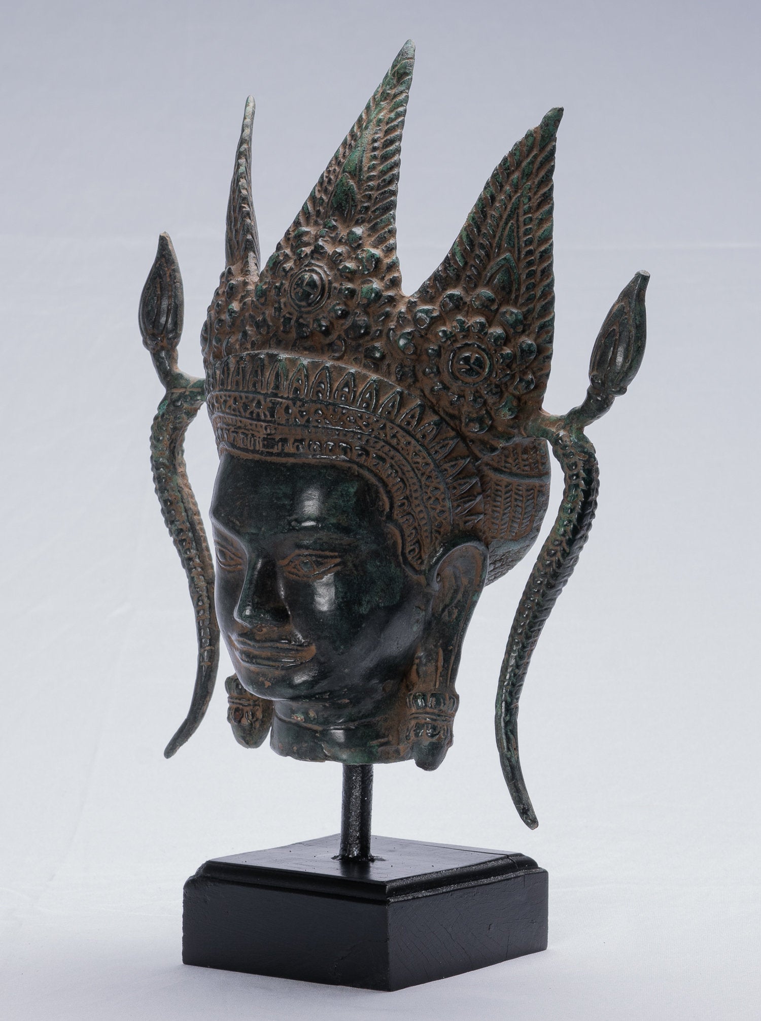 Antike Khmer Stil Bronze Angkor Wat Apsara oder Engel Statue mit 35cm/14"