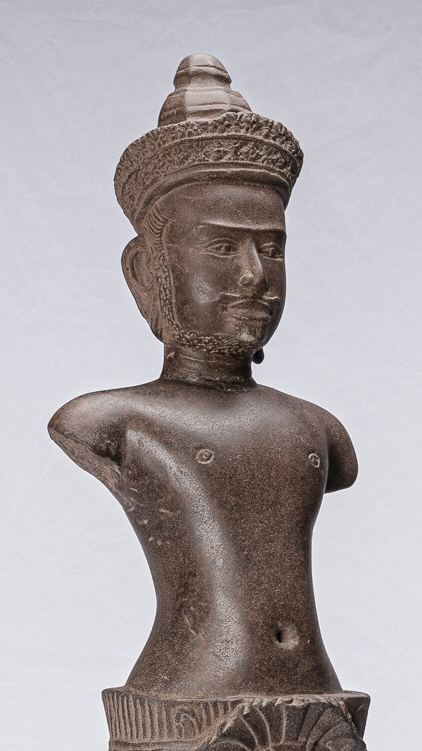 Estatua de Vishnu - Arenisca de estilo montado en el siglo 10 antiguo Vishnu Torso - 80 cm / 32 "