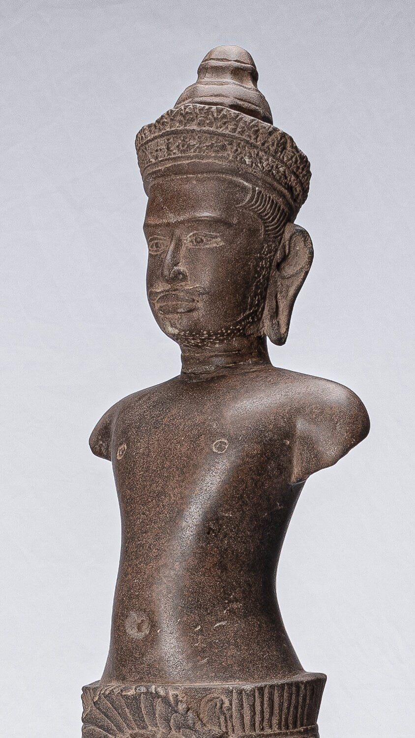 Estatua de Vishnu - Arenisca de estilo montado en el siglo 10 antiguo Vishnu Torso - 80 cm / 32 "