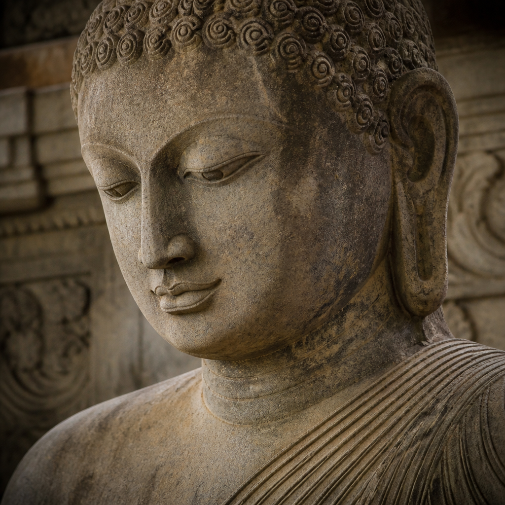 Buddha-Statue aus Sri Lanka: Die singhalesische Tradition