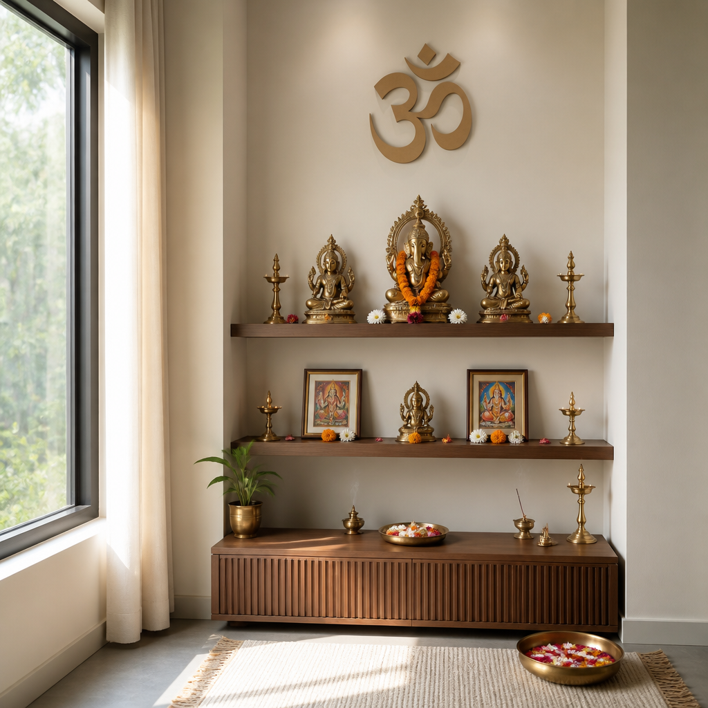 Santuario del hogar hindú: configuración, deidades y rituales diarios