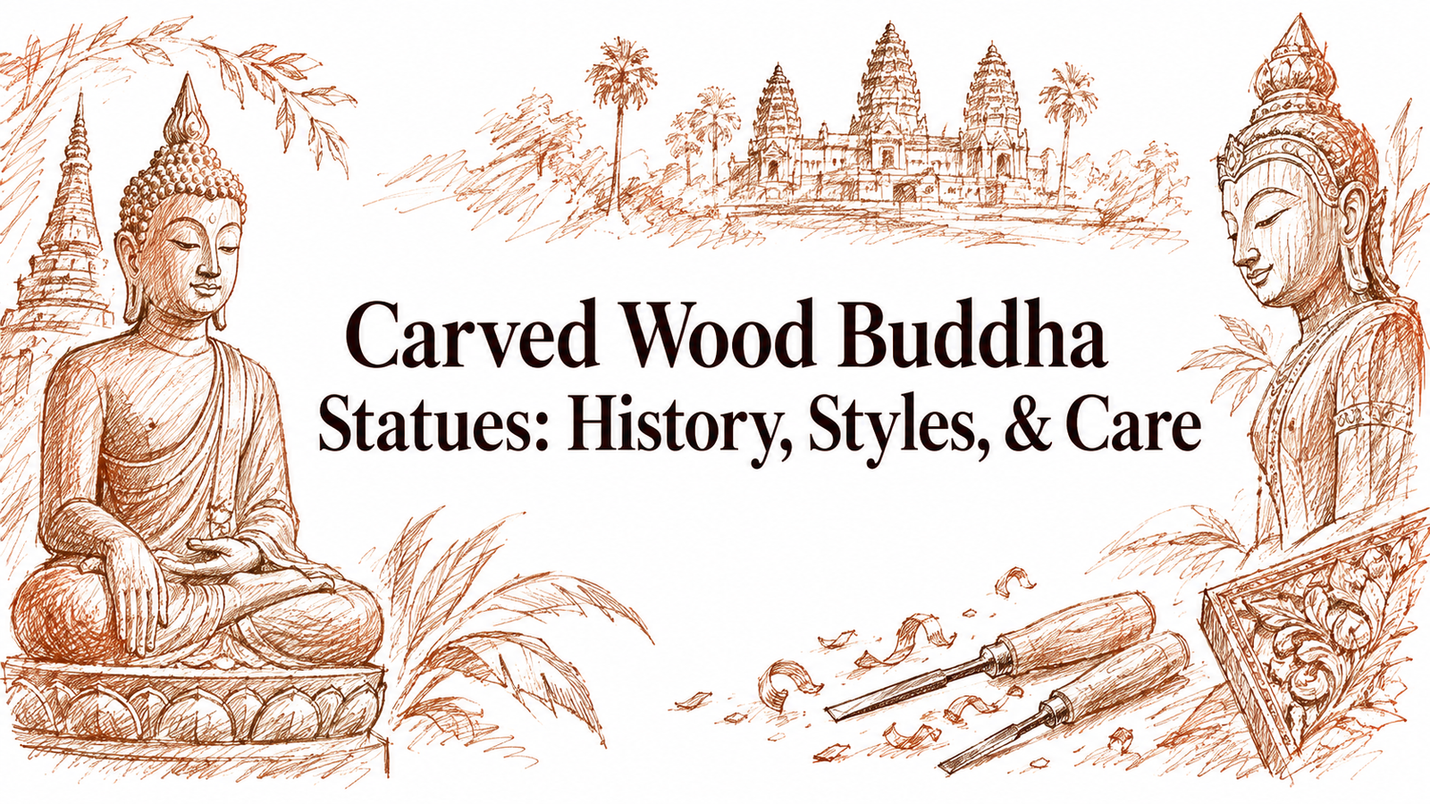 Carved Wood Buddha Statues: History, Styles, & Care