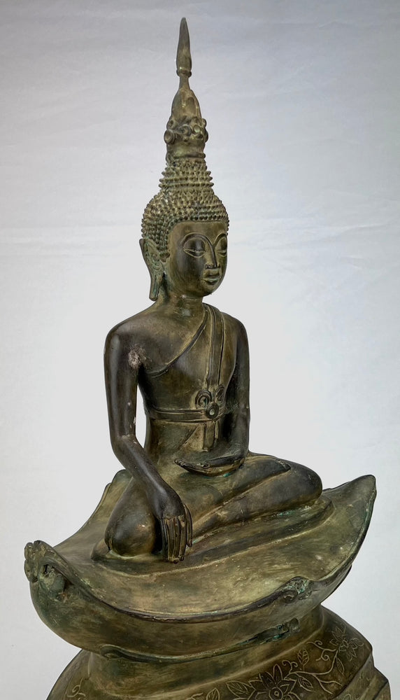Buddha Statue - Antique Laos Style Enlightenment Buddha Statue - 56cm/22"