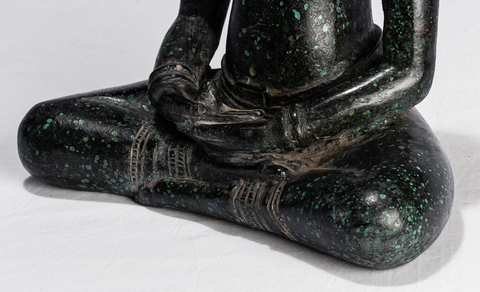 Estatua de Buda - Meditación de estilo Jhmer antiguo Baphuon Buddha Estatua - 24 cm/10 "