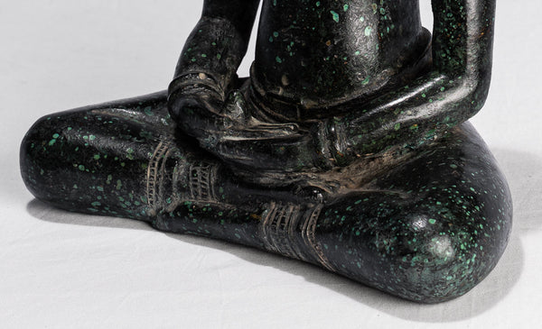 Buddha Statue - Antique Khmer Style Meditation Baphuon Buddha Statue - 24cm/10"