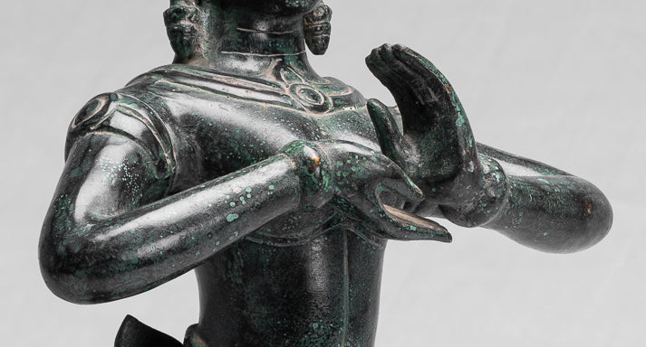 Antiguo estilo jemer Baphuon Bronce Bailando Apsara o Estatua de Ángel - 54cm/22"