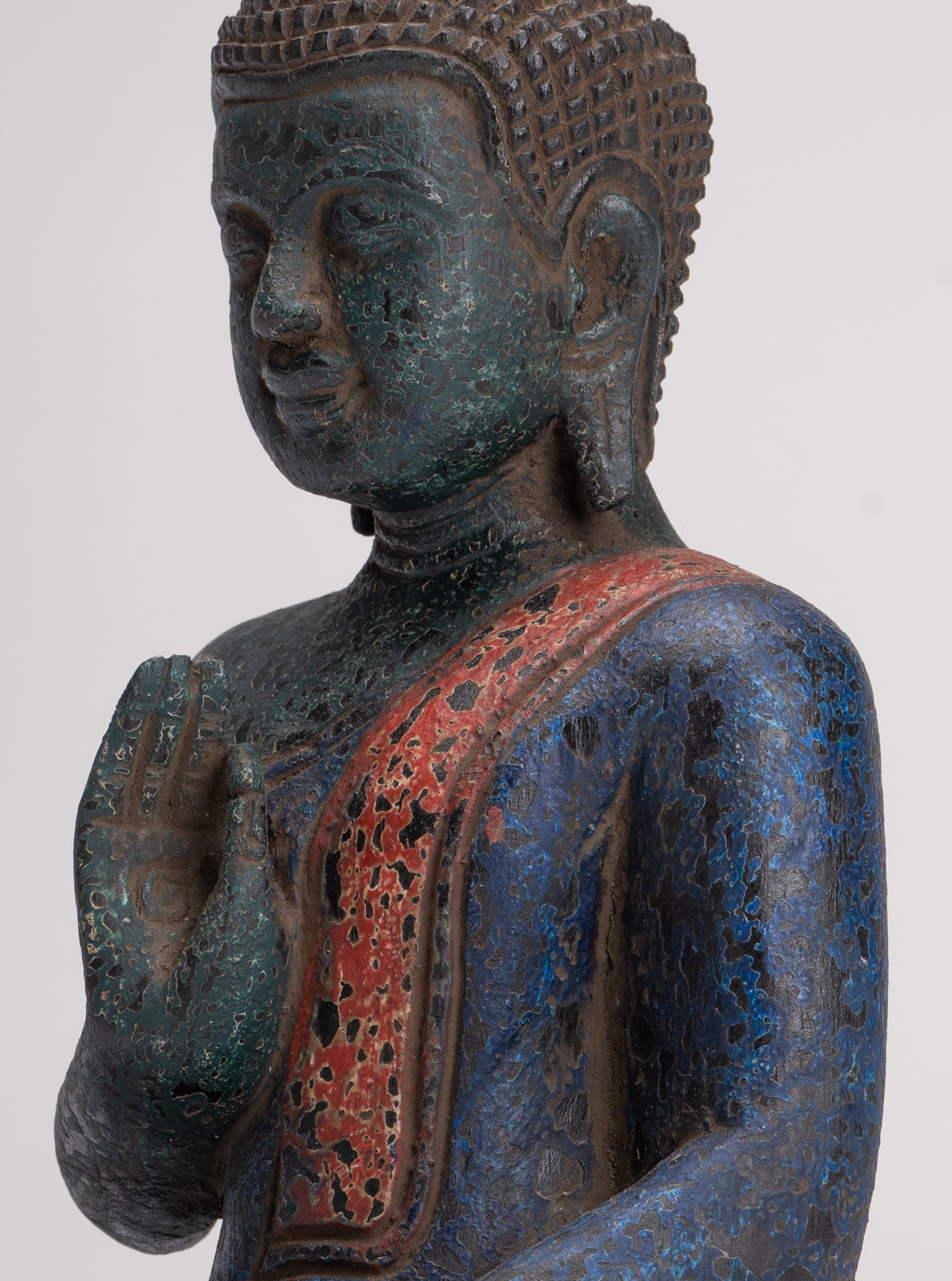 Buddha statue 猫 buddha 彩色五劫思惟阿弥陀 Buddha