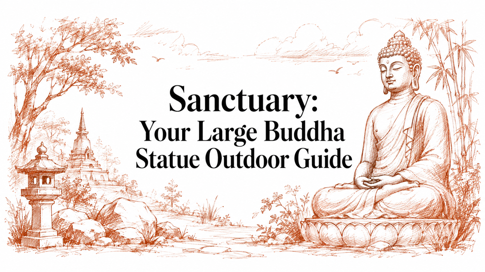 Sanctuary: Your Large Buddha Statue Outdoor Guide