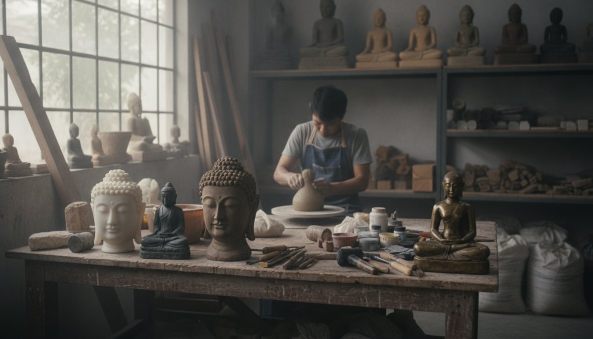 Best Materials for Meditation Room Statues: A Complete Guide
