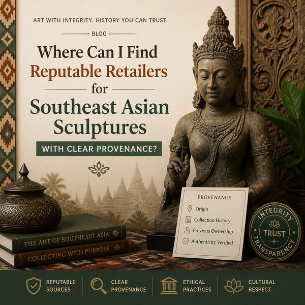 Where Can I Find Reputable Retailers for Southeast Asian Sculptures With Clear Provenance?