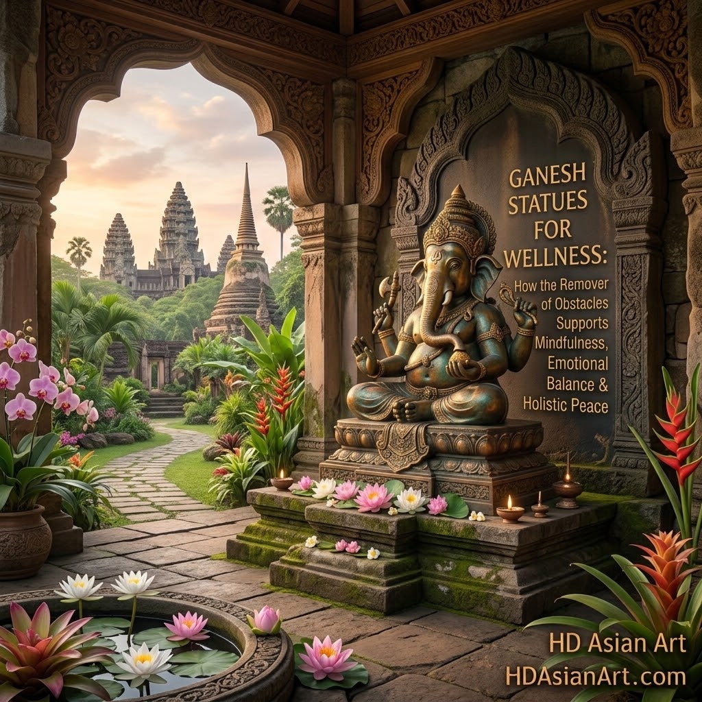 Ganesh Statues for Wellness: How the Remover of Obstacles Supports Mindfulness, Emotional Balance & Holistic Peace