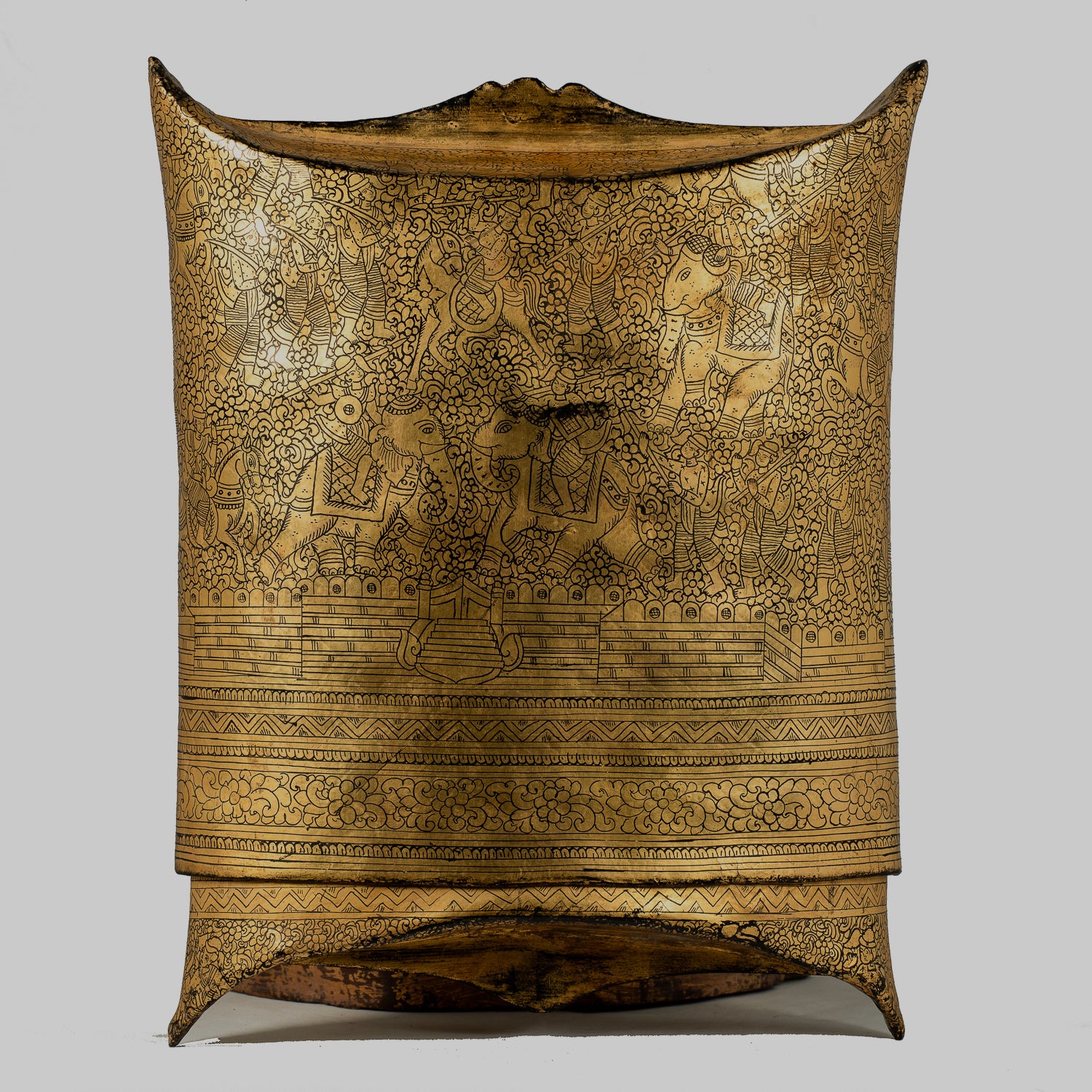 Porta di moneta antichi del XIX secolo Birmese - 34 cm/14 "