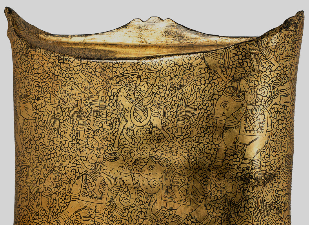 Porta di moneta antichi del XIX secolo Birmese - 34 cm/14 "