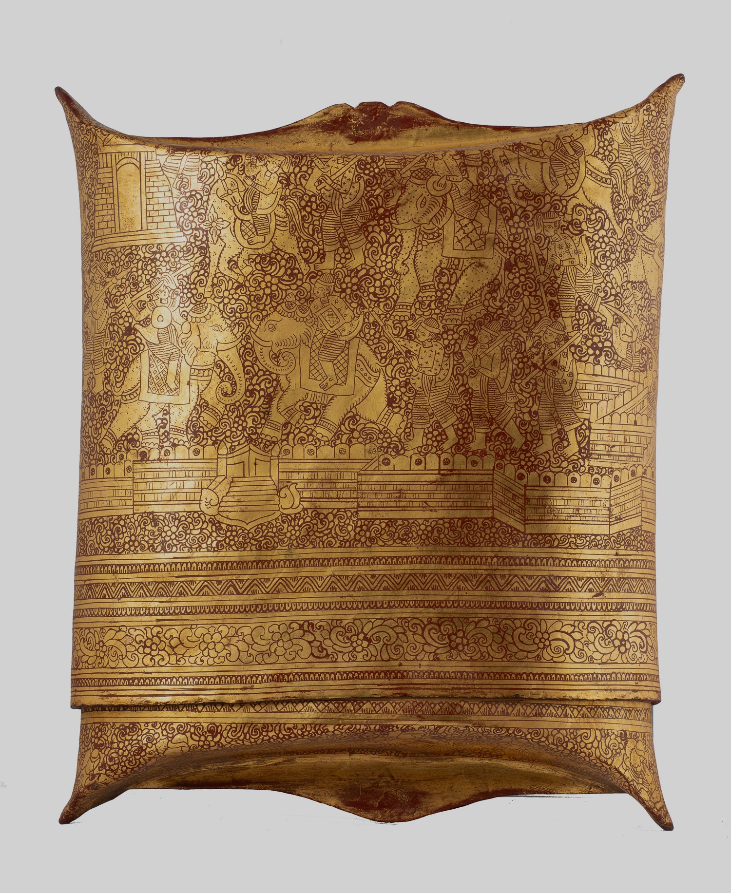 Porta di moneta antichi del XIX secolo Birmese - 34 cm/14 "