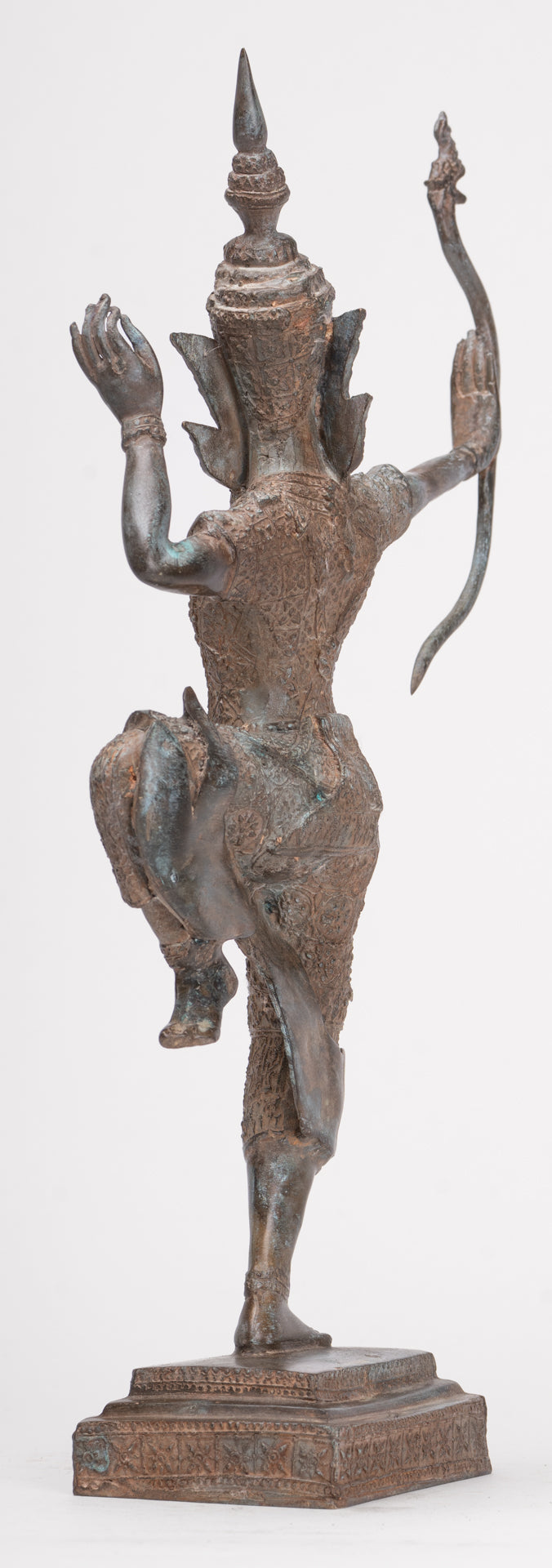 Rama Statue - Antique Thai Style Bronze Thai Rama - Avatar of Vishnu - 37cm/15"