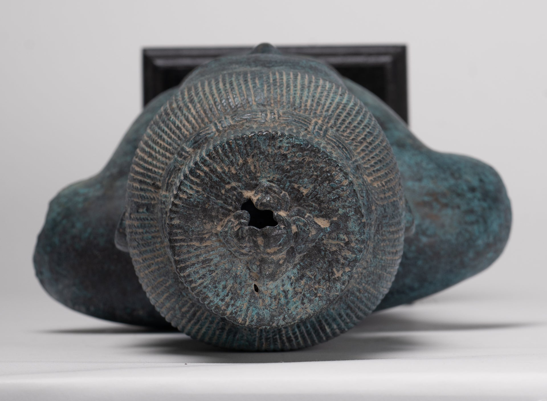 Vishnu Statue - Antique Khmer Style Bronze Koh Ker Style Vishnu Torso Statue - 47cm/19"