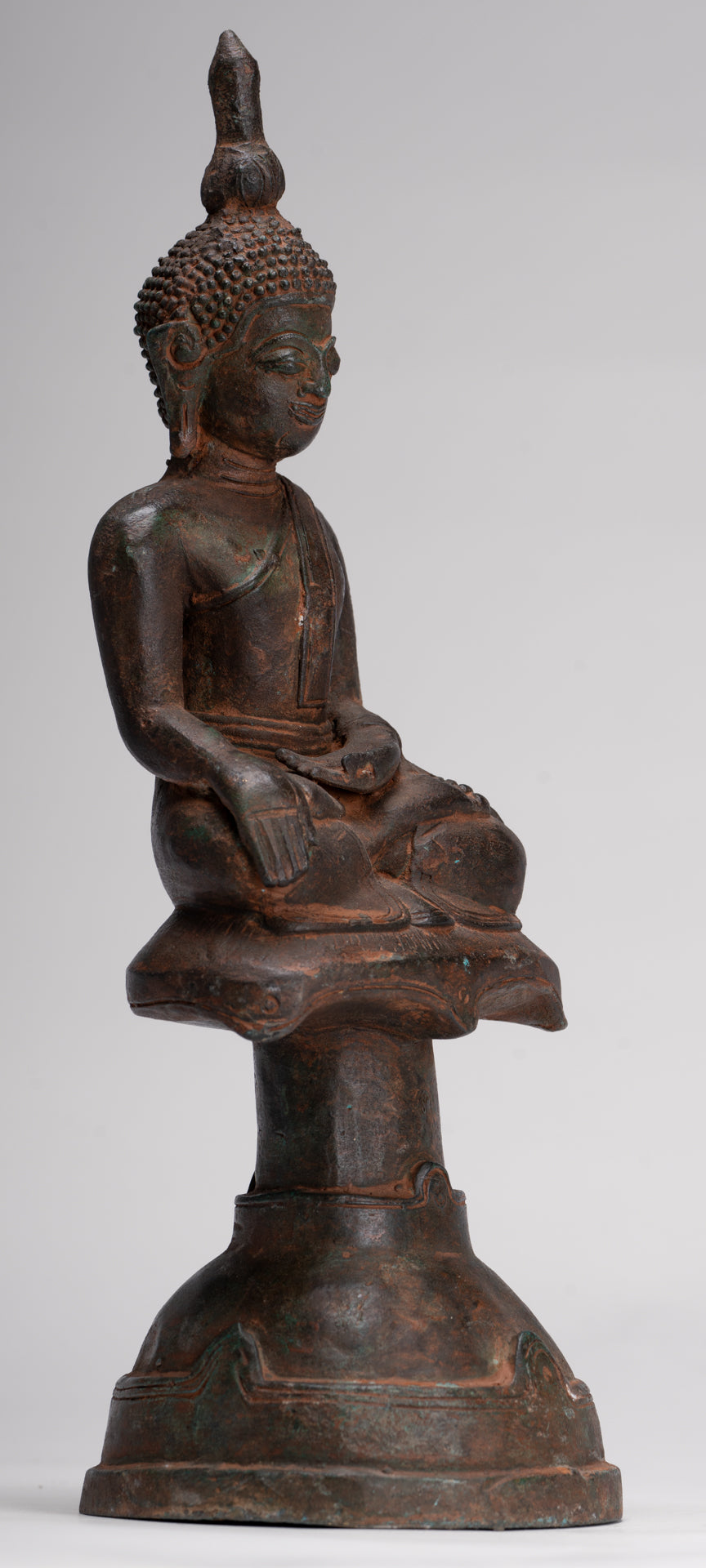 Buddha Statue - Antique Laos Style Enlightenment Buddha Statue - 33cm/13"